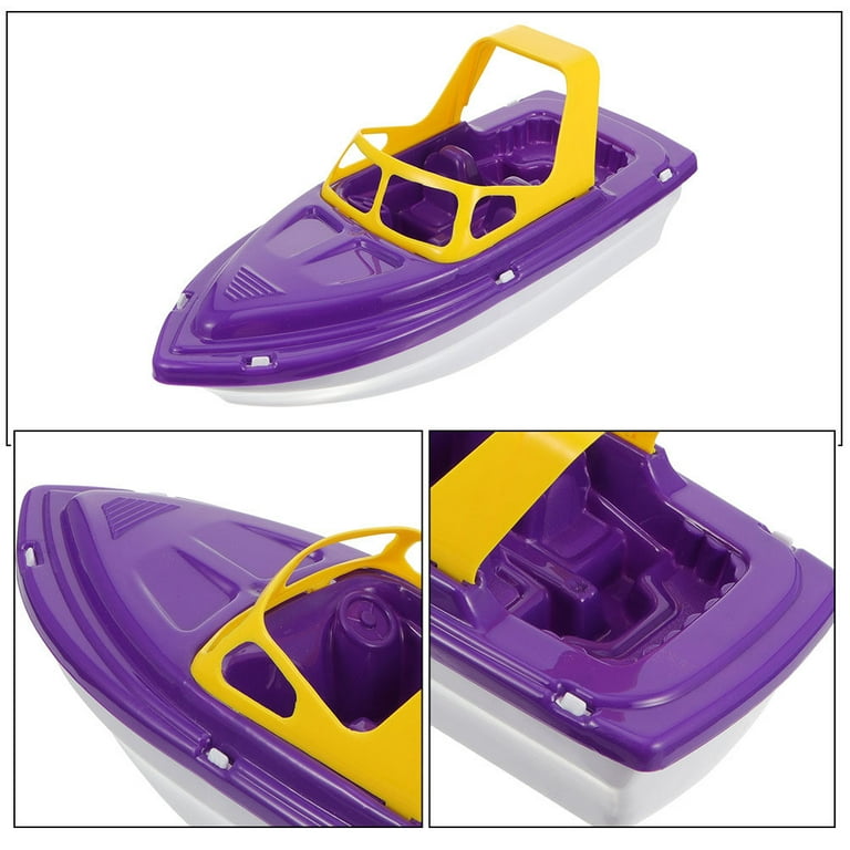2Pcs Baby Boat Toys Beach Yacht Toys Plastic Yacht Toys Small Boat Bath Toys Beach Boat Toys