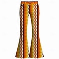 thumbnail image 4 of CONZONE Mens 70S Disco Flared Pants Vintage Hippie Pants for Men Trendy Funny Graphic Bell Bottoms, 4 of 4