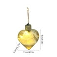 thumbnail image 3 of LED Christmas Ball Ornaments Light up Clear Plastic Fillable Balls Clear Hanging Heart Christmas Ornaments for Wedding Trees DIY Craft Decor, 3 of 6