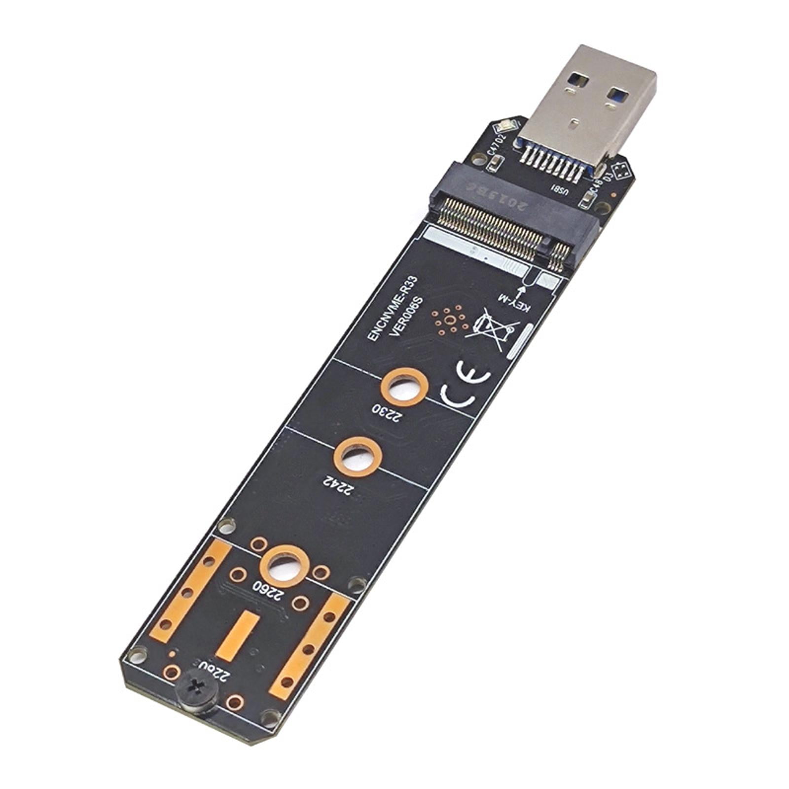 TAPDRA RTL9210 USB3.2 Gen 2 M.2 NVMe SSD Adapter High-Speed Data Backup, Plug and Play
