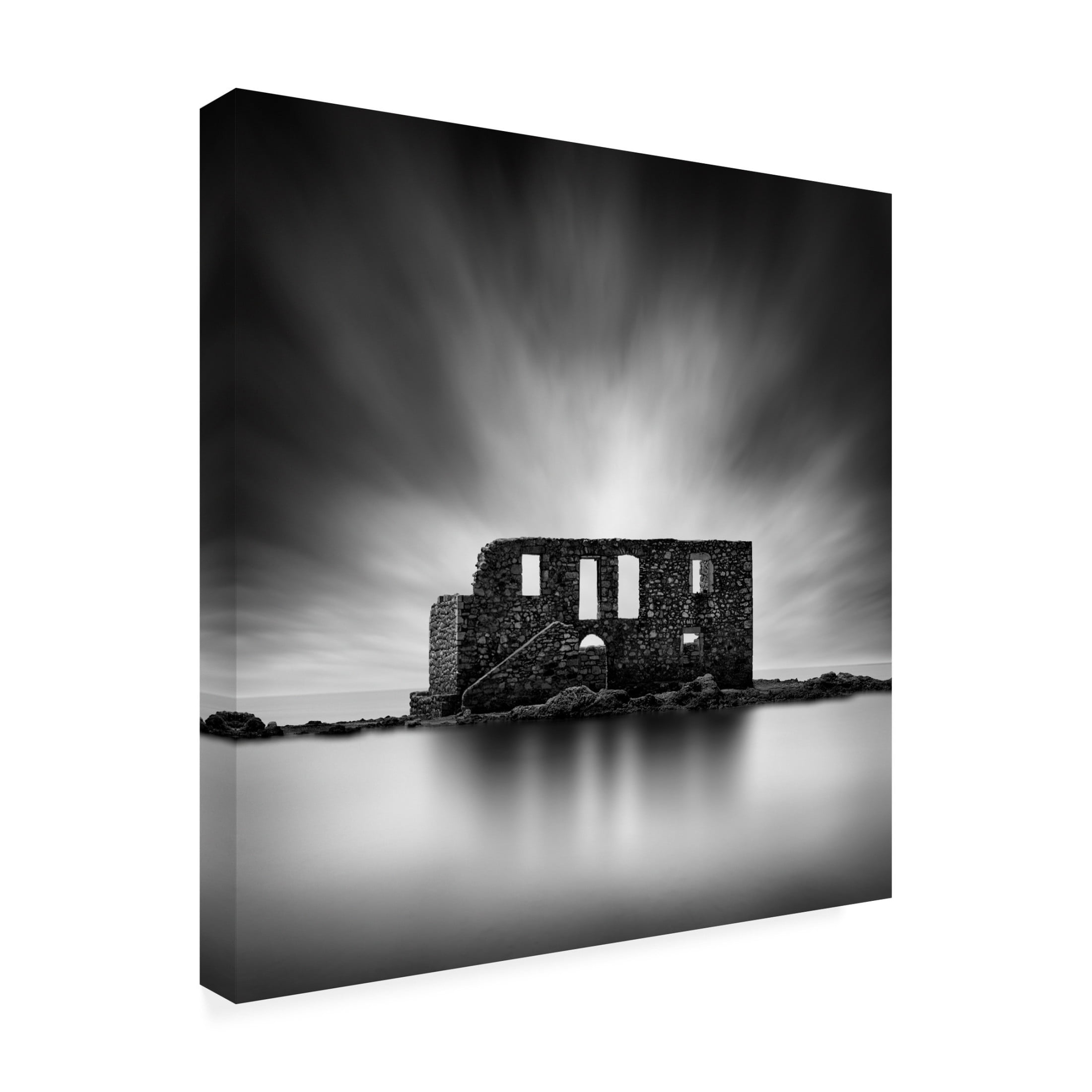 Canvas Wall Art - George Digalakis 'House Of Ghosts' Wall Art for Living Room, Bedroom, or Office Décor by Trademark Fine Art - 24 x 24 Inches