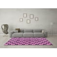 thumbnail image 3 of Ahgly Company Indoor Square Abstract Pink Modern Area Rugs, 6' Square, 3 of 4