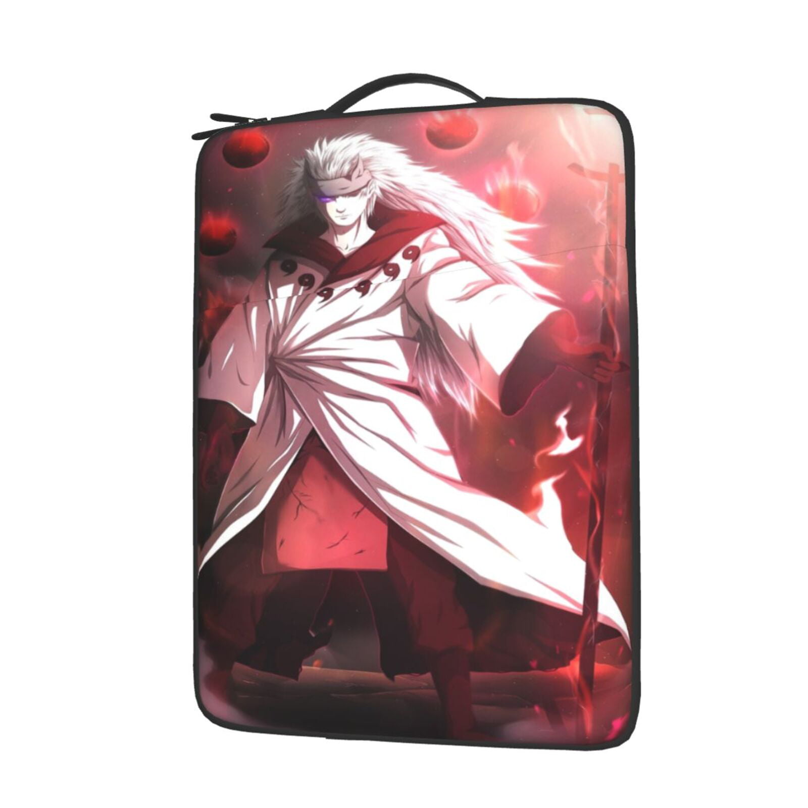 Anime Naruto 13-Inch to 15-Inch Laptop Sleeve Case Waterproof Notebook Computer Bag-Light and Comfortable Tablet Briefcase-Band Zipper Portable Handbag