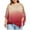 Red, variant on Babysbule Women's Tops Women Fashion Plus Size Ladder Cut Overlay Asymmetric Blouse Strapless Tops