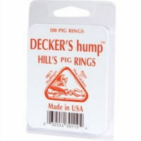 Decker Hill's Steel Pig Ring (100-Pack) #1 Pack of 10