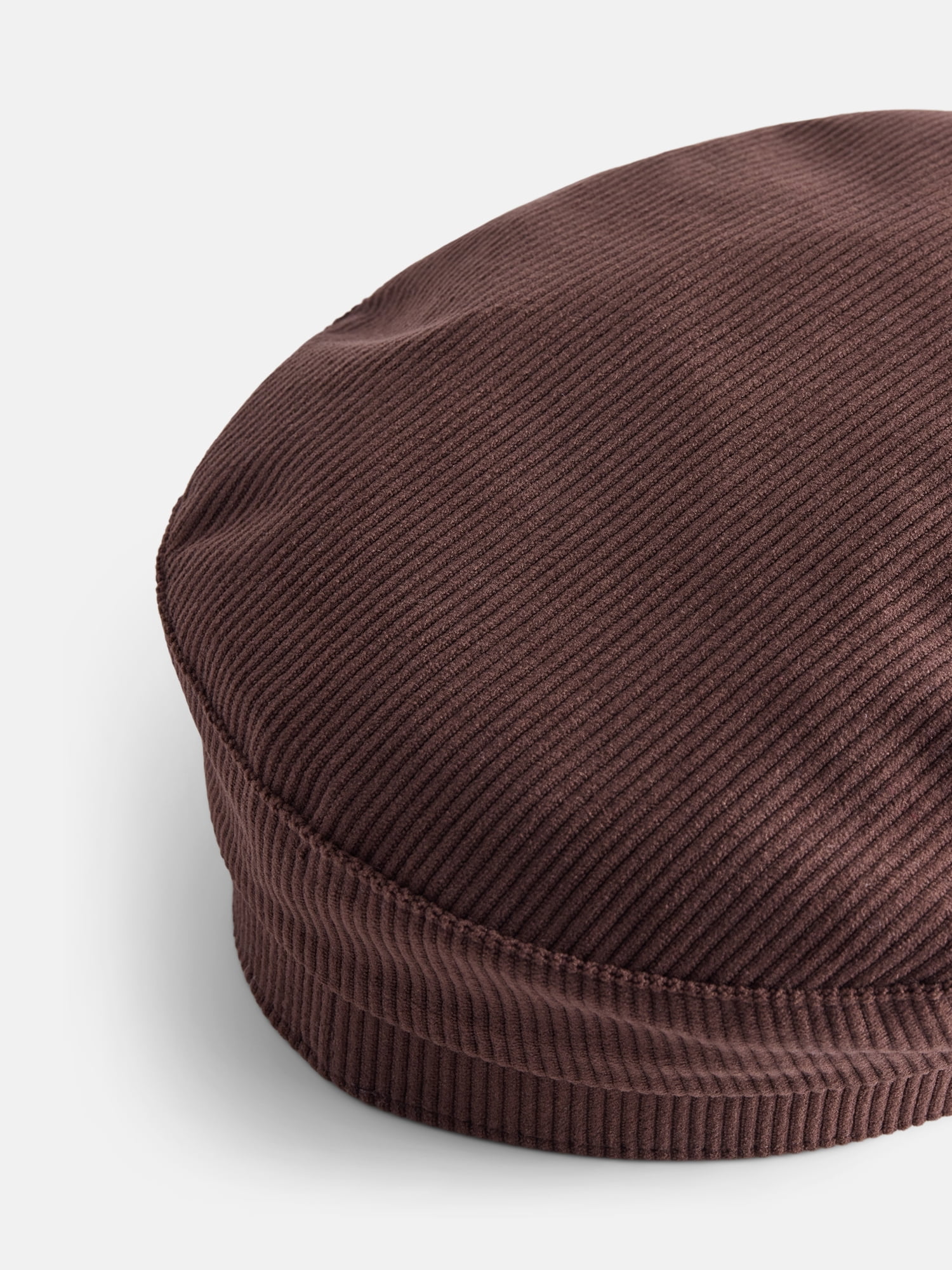 No Boundaries Women's Corduroy Baker Boy Hat, Chocolate