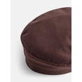 thumbnail image 3 of No Boundaries Women's Corduroy Baker Boy Hat, Chocolate, 3 of 3