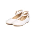 thumbnail image 5 of New Girl Little Angel Sophie-872D PU Danging Charm Ankle Strap Wedge Pump, 5 of 5