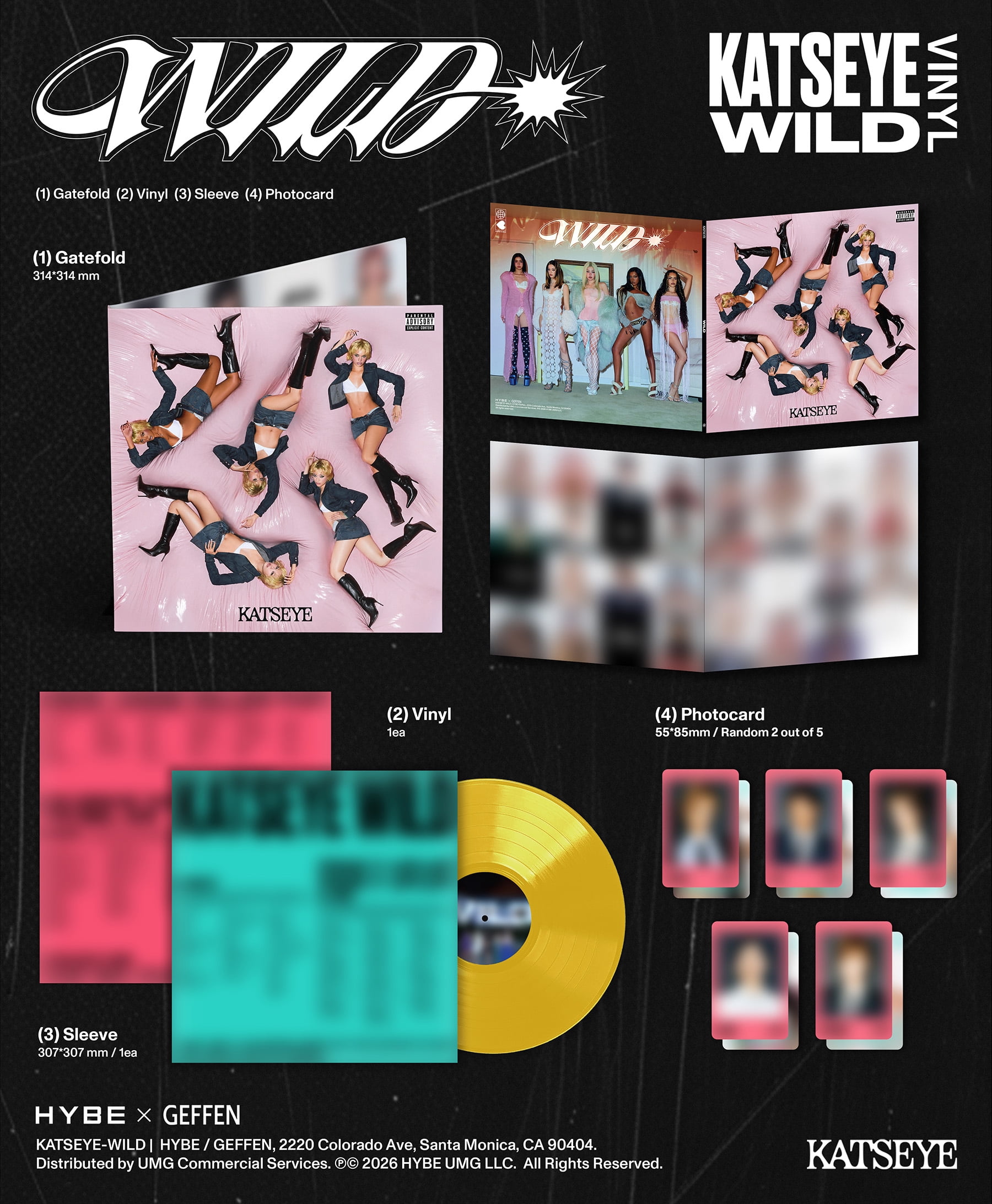 KATSEYE - WILD - Walmart Exclusive Sunflower colored Vinyl