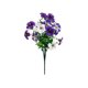 thumbnail image 2 of Flores artificiales para exteriores Ramos de exterior Decoración de jardín Arbusto estilo petunia Tallos impermeables resistentes a los rayos UV Pétalos texturizados Follaje verde, 2 of 5