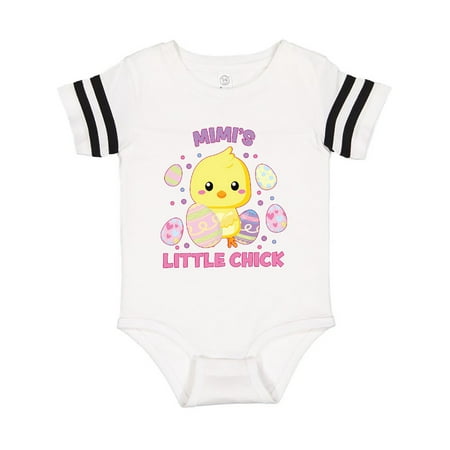 

Inktastic Mimi s Little Chick Cute Easter Chick with Colorful Eggs Gift Baby Boy or Baby Girl Bodysuit