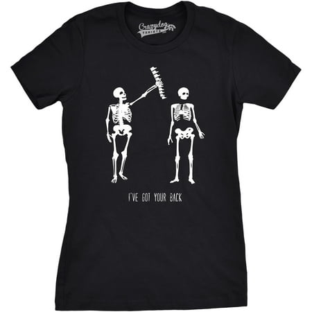 Womens Got Your Back Funny Skeleton Best Friend Halloween T