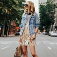 thumbnail image 4 of Kdxio Robe d'Été Tropicale Imprimé Coquillage pour Femmes Robe Décontractée Sans Manches avec Poche, 4 of 7