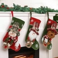 thumbnail image 7 of SLYNSHome Clearance Christmas Stockings,16Inch Classic Large Reindeer Stockings Xmas Character Ornaments Hanging Candy Gifts Stocking Bag for Family Holiday Christmas Party Decorations (Elk), 7 of 7