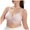 A95-Light Pink, variant on Sports Bra for Women High Support Large Bust Outside Underwire Adjustable Racerback Unlined Full Coverage Sports Bra(Light Pink,M)