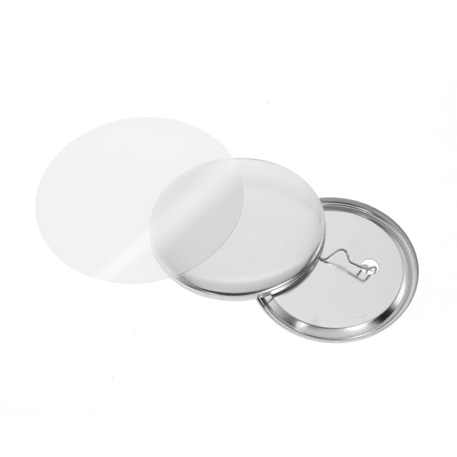 200PCS 25mm 32mm 37mm 44mm Metal Blank Badge Pin Button Maker Parts For Button Making Machine DIY Pin Badge Maker Parts Supplies ,Easy to Install
