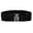 Black, variant on ibiyuan Elastic Belts For Women Elegant Adjustable Stretch Waist Belt for Women Fashionable Wide Dress Accessory with Decorative Buckle