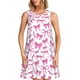 thumbnail image 1 of Easygdp Pink bows para Vestido Transpirable de Mujer, Vestido Suelto de Manga Corta con Pliegues y Bolsillos para el Verano, 1 of 7