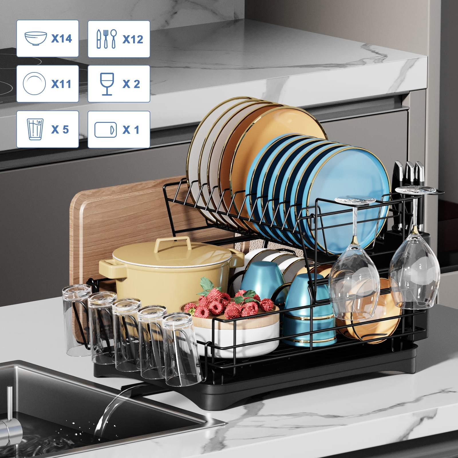 Room Essentials 2 Pack Dish Drying Rack
