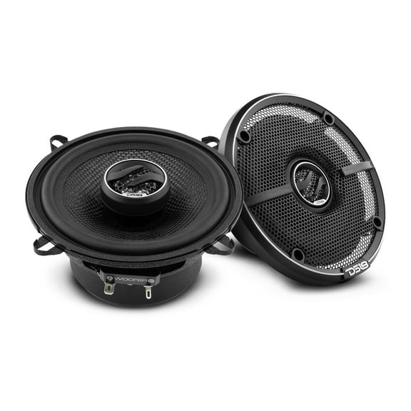 DS18 ZXI-5254 ZXI 5.25-In. 180-Watt-Max 2-Way 4-Ohm Coaxial Car Speakers