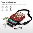 thumbnail image 7 of XYZCANDO Snowman Small Crossbody Bags for Teen Heart Cellphone Messenger Handbag with Zipper Stylish Cross Body Phone Purse with Adjustable Strap for Running Shop Travel, 7 of 7