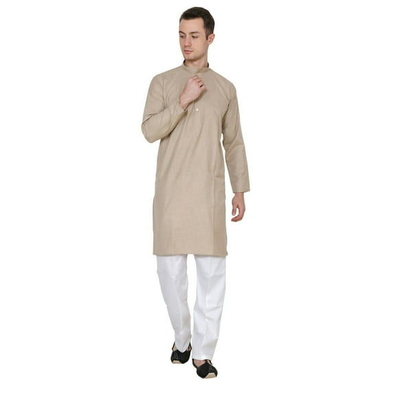 Cotton Indian Summer Ethnic Wear Designer Style Bollywood Kurta Pyjama Pathani