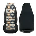 thumbnail image 4 of Uorisanigo Car Seat Covers Front Seats Only, Comfortable Plush 2-Pack Aztec Print Front Seat Covers, Universal Fit for Trucks Vans SUVs Sedans Automotive, 4 of 7