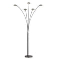 thumbnail image 4 of Artiva USA Etherium 30W LED 5-Arched Floor Lamp with Touch Dimmer, Black Satin Nickel, 4 of 4