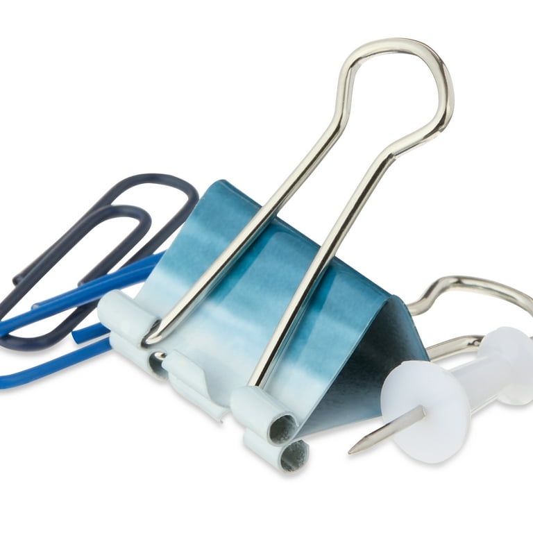 Pen + Gear Clips and Pins Set, 156 Counts, Color Blue