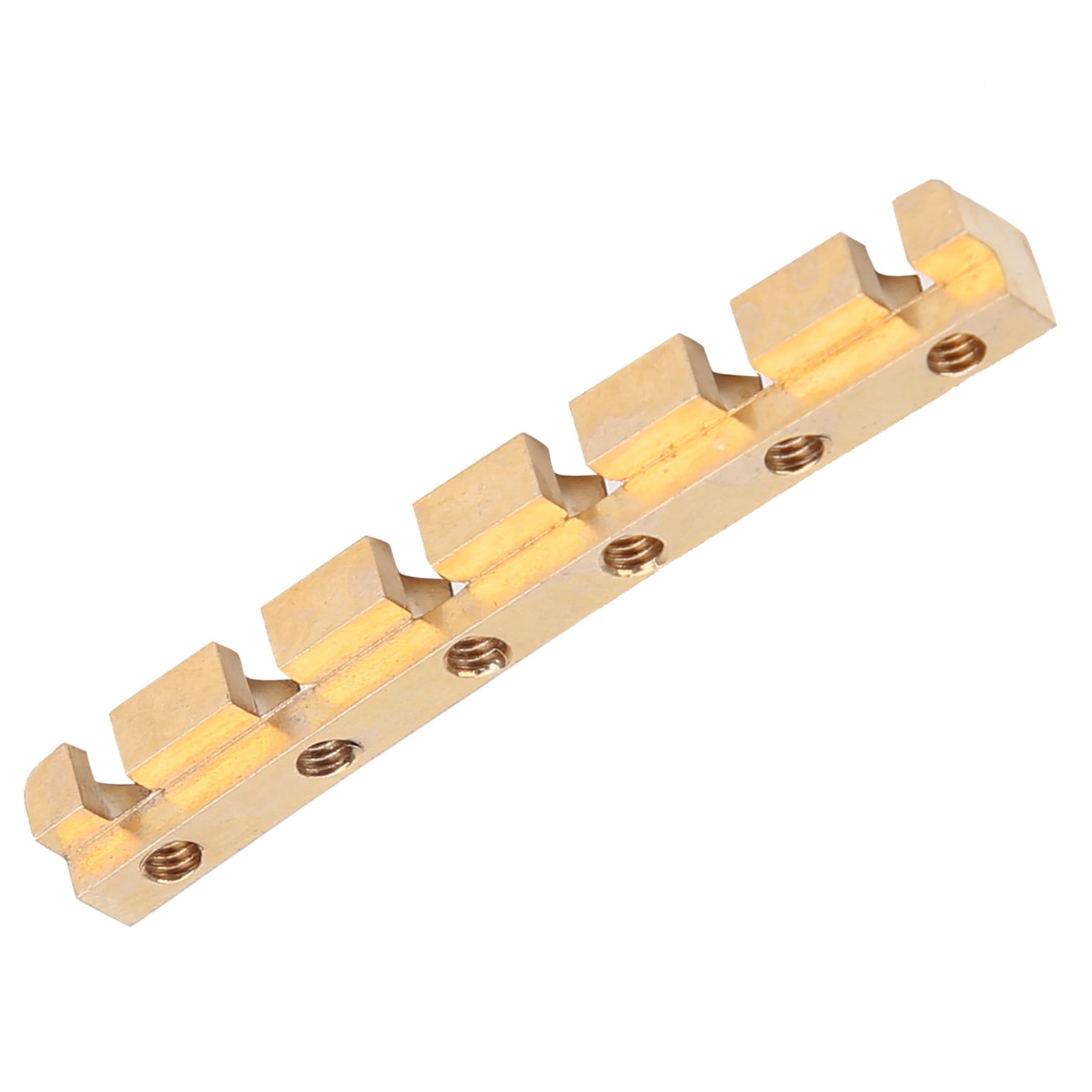 String Nut Brass Metal Adjustable for 6‑String Electric Bass Guitar Parts Accessories
