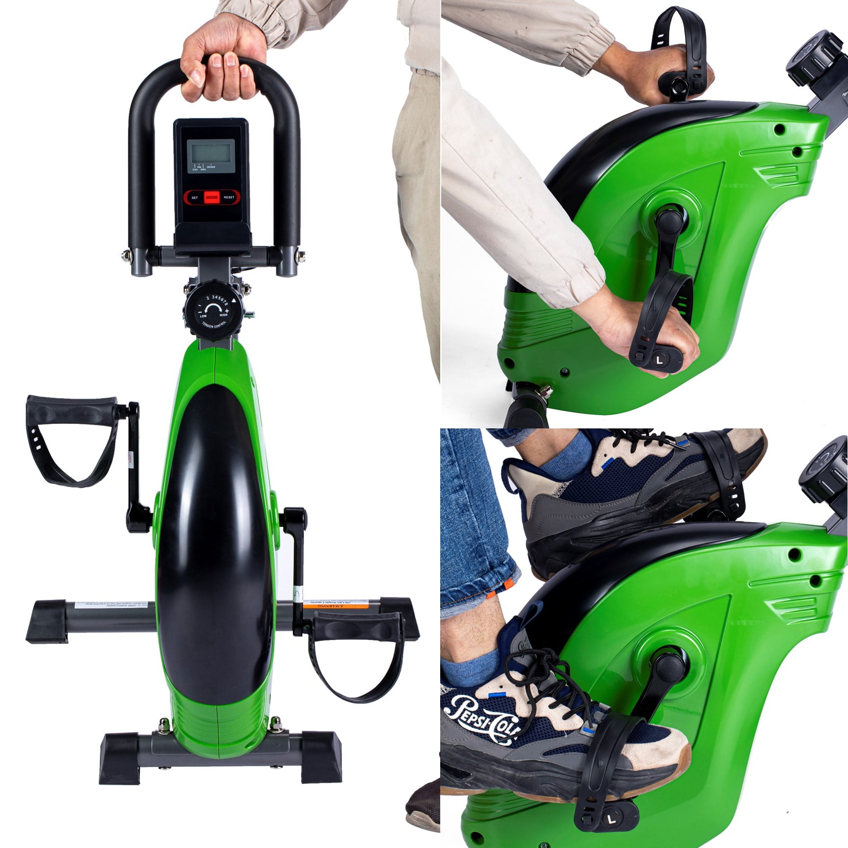 ShareVgo Smart Portable Mini Exercise Bike Bluetooth Folding Pedal Trainer for Legs and Arms - SPB1000