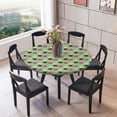 thumbnail image 2 of AMERTEER Waterproof Non-slip Round Elastic Table Cover Classic Pattern Table Cloth - D - 150cm (60 Inch)  60 inch, 2 of 6