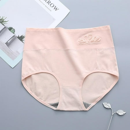 

TINKER Women s High Waist Cotton Underwear 3D Embossed Comfortable Underwear