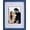 Navy Blue, variant on Collage Picture Frame, Double 4x6 Picture Frame with Mat, Fits 8x10 or Two 4x6 Photos, Tempered Glass, for Tabletop or Wall Mount-Bright White