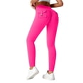thumbnail image 2 of Butt Lifting Tummy Control Workout Leggings, High Waist with Back Pockets, Yoga Pants for Fitness Running Daily Use Pink S, 2 of 4