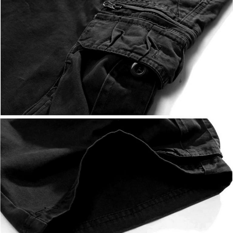 amidoa Mens Khaki Cargo Shorts Classic Fit Multi Pockets Tooling Shorts 6  Inch Inseam Casual Summer Work Beach Shorts 