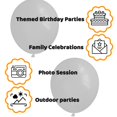 thumbnail image 3 of 100 Pcs Black Balloon 12 inch, Black Latex Balloons for Birthday Party Baby Shower Wedding with 2 Ribbons, 3 of 7