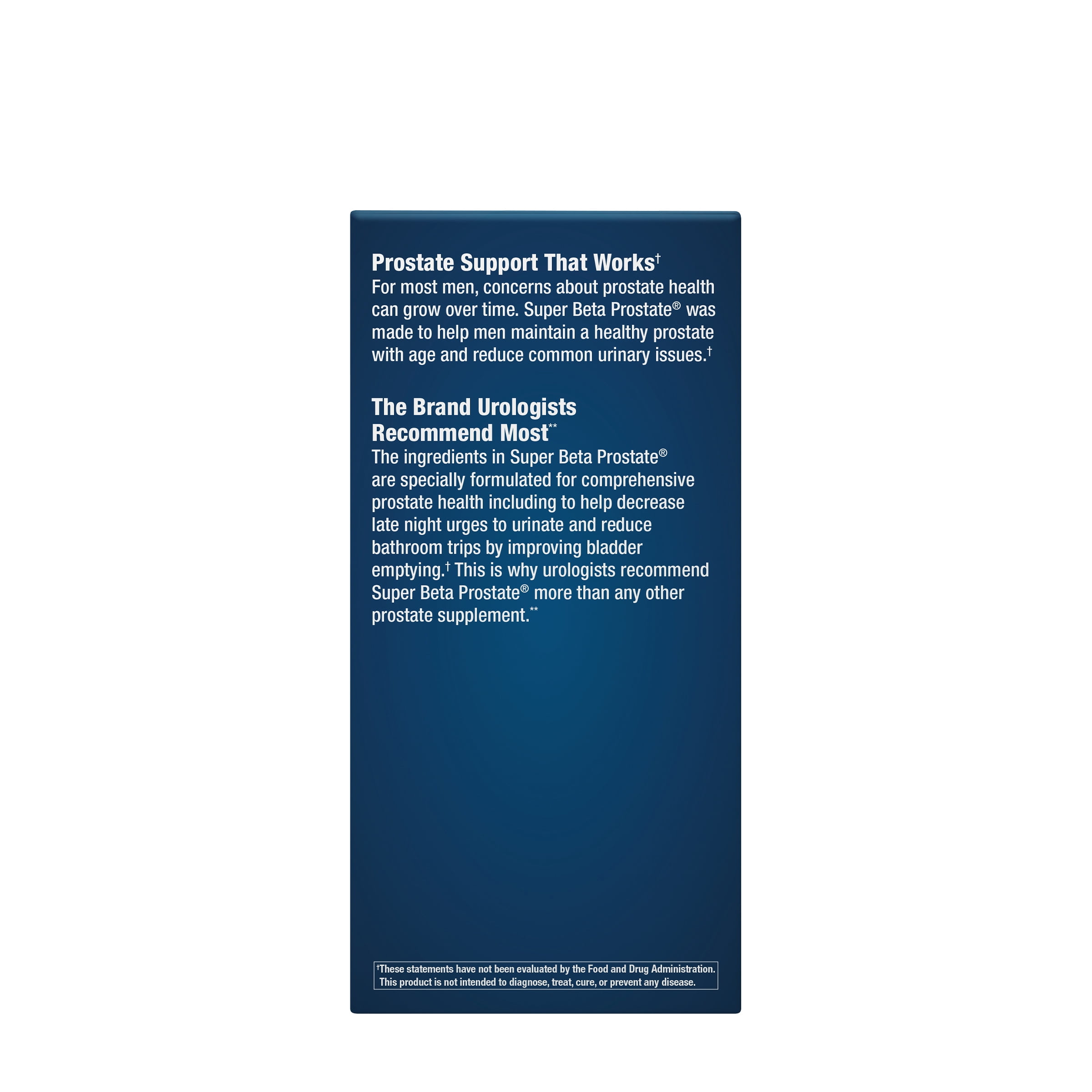 Super Beta Prostate Recommended Prostate Supplement for Men, Beta Sitosterol, 60 Caplets