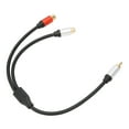thumbnail image 4 of 1RCA To 2RCA Cable, Wearable Stereo Y Splitter Cord Stable Transmission  For DVD For Subwoofer For TV, 4 of 8