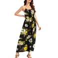 thumbnail image 4 of Women's Elegant Summer Maxi Dress Spaghetti Strap Sleeveless Geometric Triangle Print Loose Fit Flowy Long Dress Casual Beach Vacation Party Wedding Guest Apparel, 4 of 7