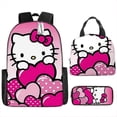 thumbnail image 2 of 2026 Hello Kitty student school bag Hello Kitty lunch bag insulation lunch bag cartoon cute KT children's backpack, 2 of 5