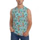 thumbnail image 1 of Fotbe Sea Lighthouse Men's Camiseta sin Mangas Estampada para Hombres, Playera Casual para Gimnasio, Entrenamiento, Playa-Large, 1 of 7
