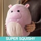 thumbnail image 3 of Peluche Squishmallow Hanna The Purple Hippo de 25 cm para niños, 3 of 6