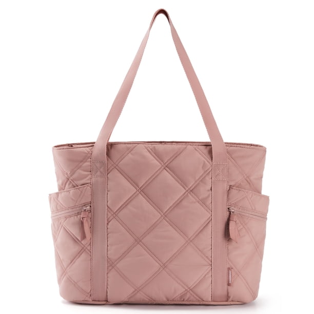 Bolsa de mano BAGSMART Puffer Carry On para mujer, 24 litros, Brier Rose