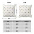 thumbnail image 4 of YFYANG Square Decorative Throw Pillow Case (Without Pillow Insert), Golden Heart Pattern Bedroom Sofa Car Cushion Cover, 12"x12", 4 of 9