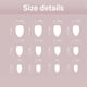thumbnail image 3 of 24Pcs Almond Fake Nail Cats Eye Press On Nail Artificial Nail Auroras False Nail Glues On Nail Designs French Nail Tips, 3 of 4