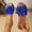 Blue, variant on Women's Floral Slide Sandals Open Toe Leather Slip on Flat Sandal Green 7.5(40)