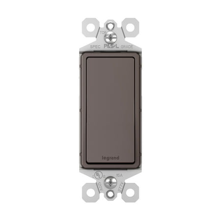 TM870 15a 125v single pole decora switch brown qty 10/100