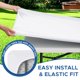 thumbnail image 5 of Mantel Enjoyidea, mesa rectangular ajustable de 6 pies, paquete de 6, blanco, 5 of 9