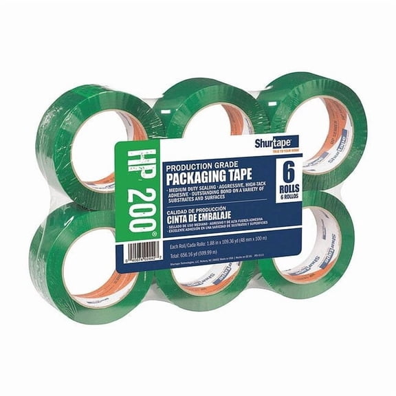 Shurtape Packaging Tape,PK6 HP 200